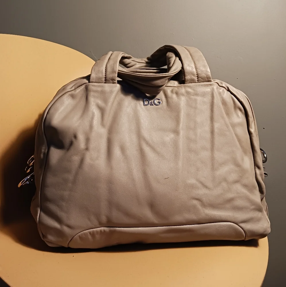 D&G LILLY SOFT gray, or taupe color travel bag - Picture 1 of 16
